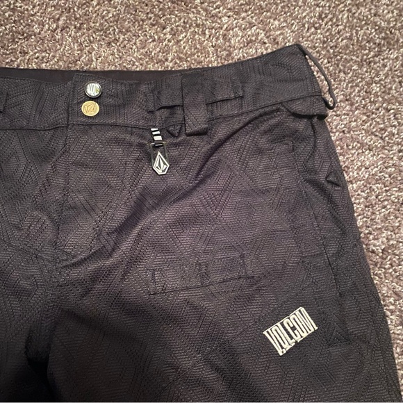 Volcom 15,000MM Waterproof Black Snowboard Ski Winter Pants - Size Medium - Picture 4 of 12